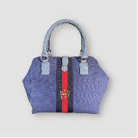 BOLSO DE MANO ÍNDIGO