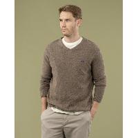 JERSEY SCOTTA V NECK WOOL TOPO