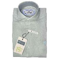 CAMISA MP ALGODÓN/LINO VERDE SECO