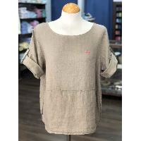BLUSA LINO MONTEPICAZA BEIGE